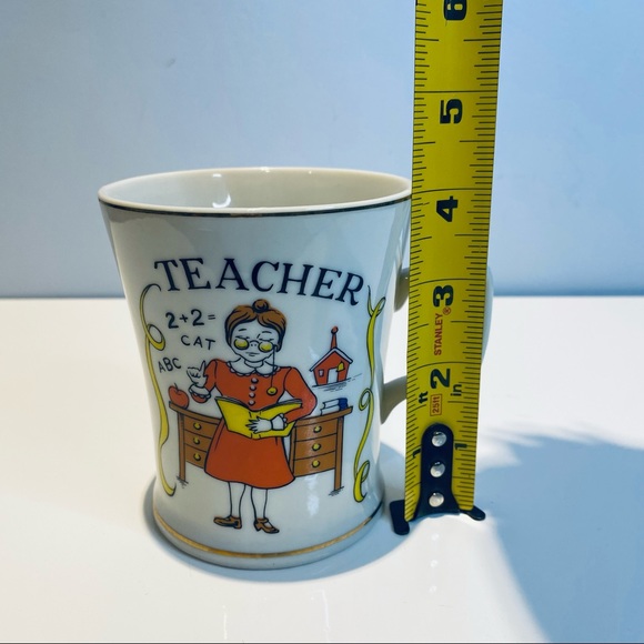 Porcelain Vintage Teacher Mug Teacher’s Gift Japan - Picture 9 of 13